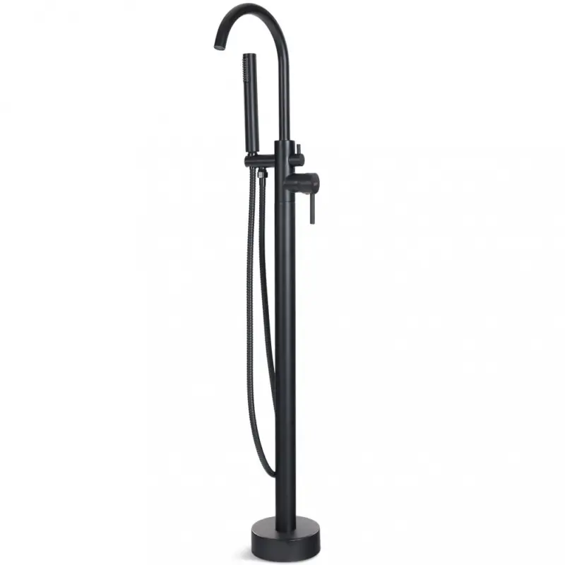 Golvblandare badkar | Fristående | FD-2207 | Svart Billig