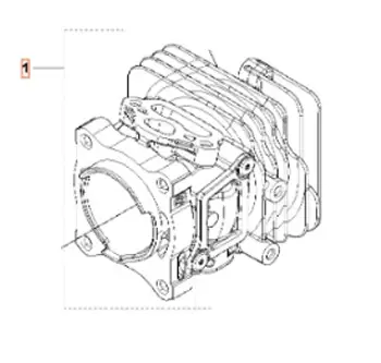 Cylinder Husqvarna T525 Outlet