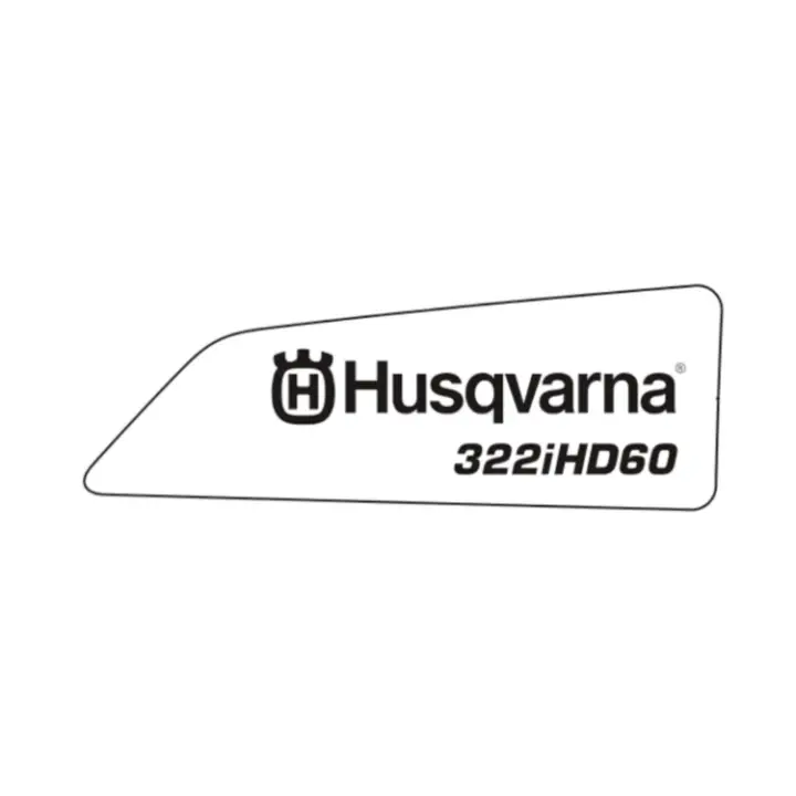 DECAL PRODUCT LEFT 322IHD60 Endast idag