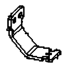Bracket Track Guide Black Zinc Handla nu