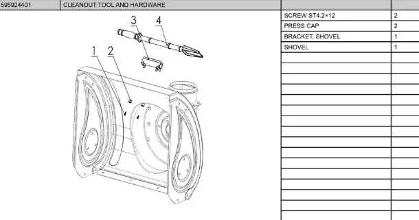 Kundfavorit CLEANOUT TOOL AND HARDWARE