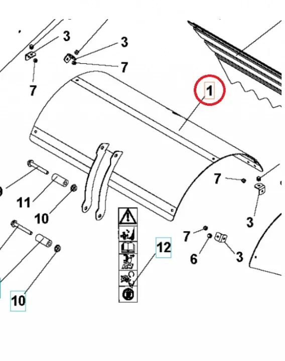 Extra rabatt Cover Tines Cover Roto400 Oran