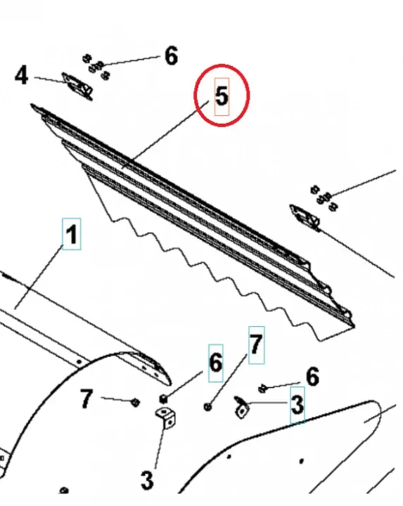 Trygg betalning Cover Tines Rear Cover Grey Ra