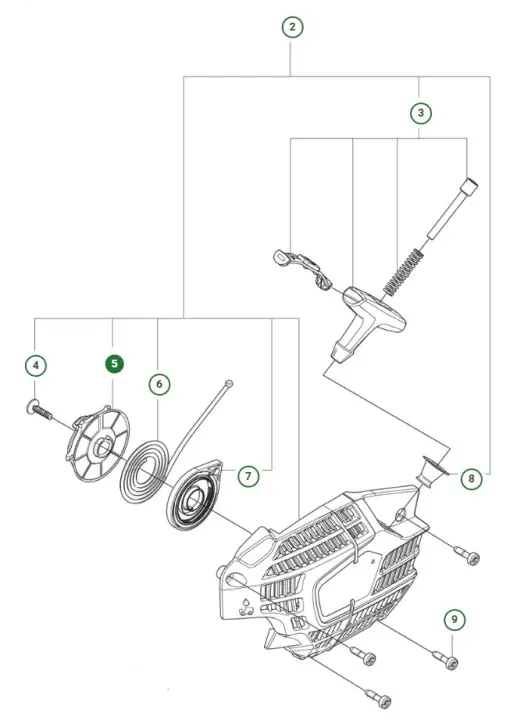 Reapris Starter Pulley 39Cc