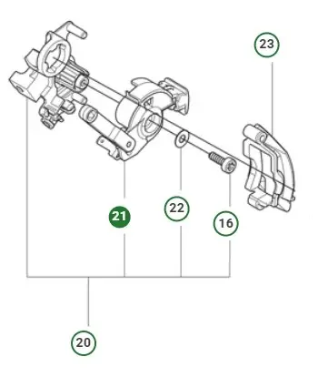 Outlet Choke Control Rh,39Cc